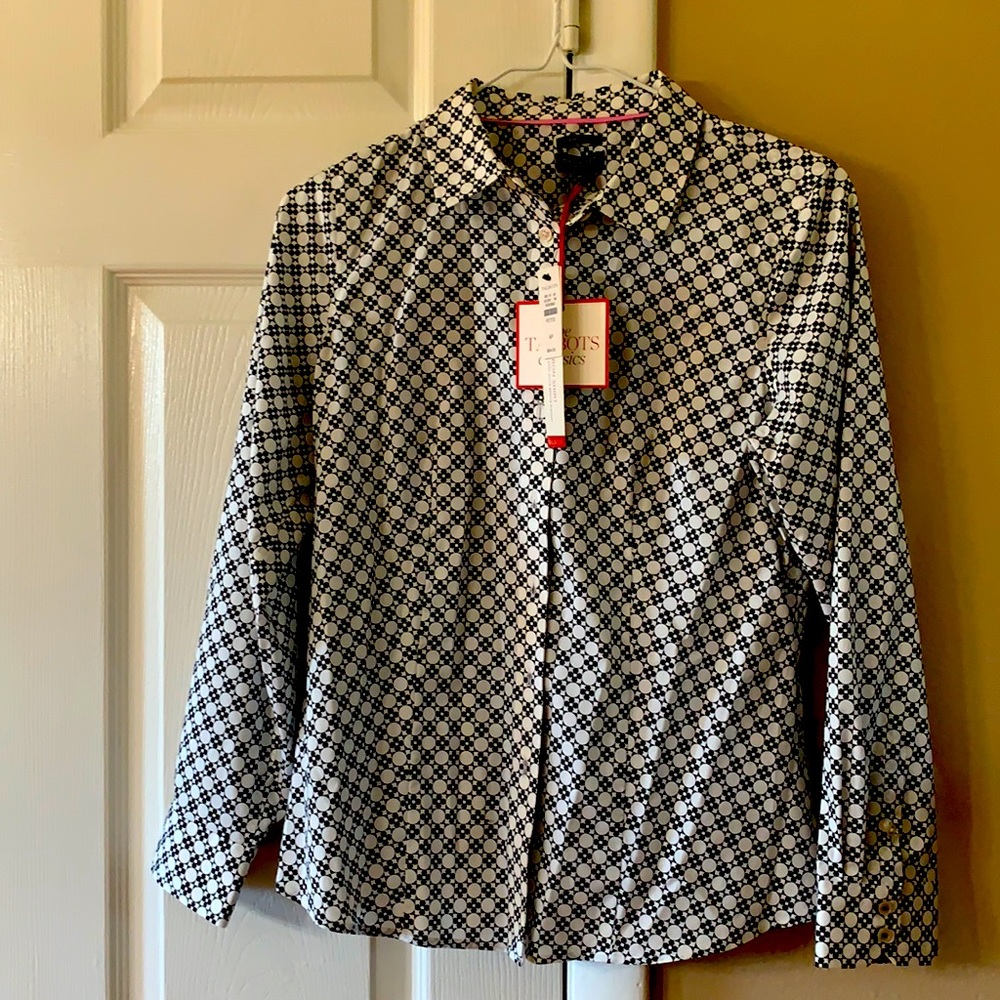 NWT Talbots Talbots classic button down blouse